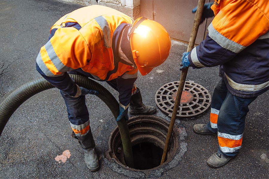 Kanalreinigung mit Hochdruckspülen